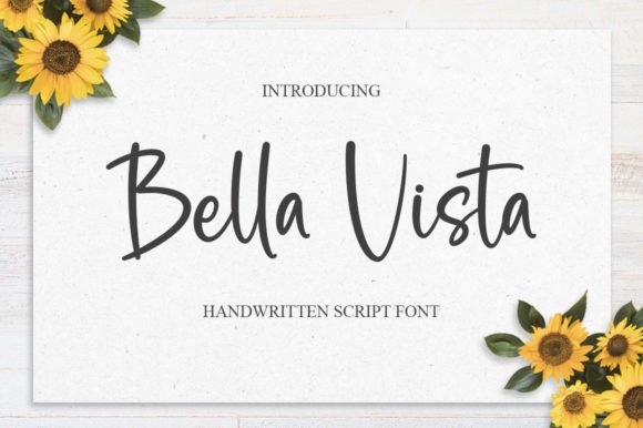 Bella Vista: A Refined Script Font for Editorial Elegance