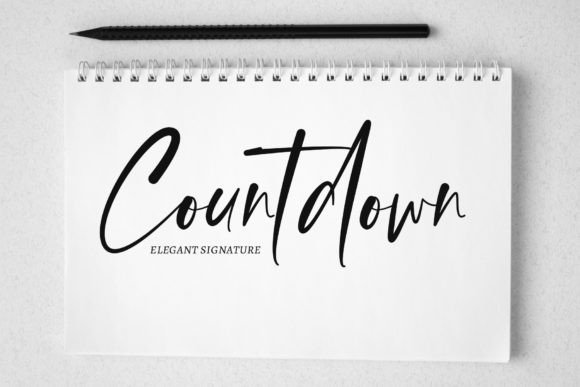 Countdown Font: A Refined Script for Editorial Elegance