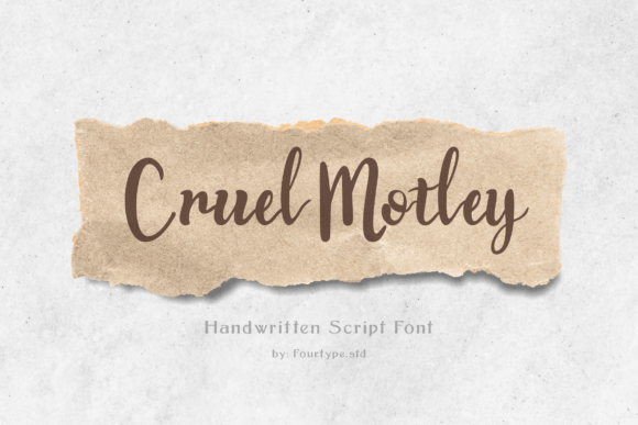 Cruel Motley: The Handwritten Font for Authentic Brands
