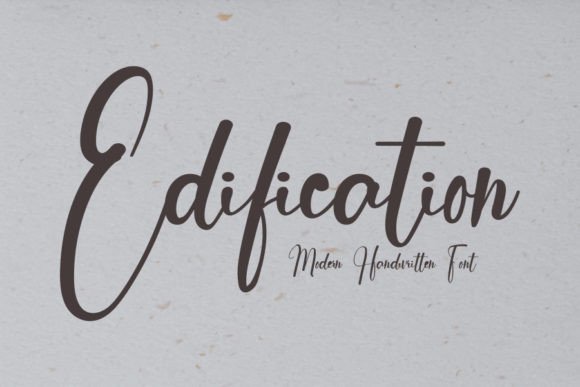 Edification Font Review: A Modern Script for Web Headers