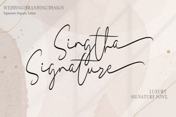 Elevate Your Brand with the Sigtha Signature Typeface