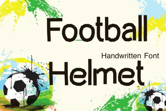 Football Helmet: A Handwritten Typeface for Editorial Warmth
