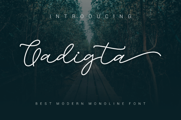 Gadigta: A Bold Script Font for Handmade Brands