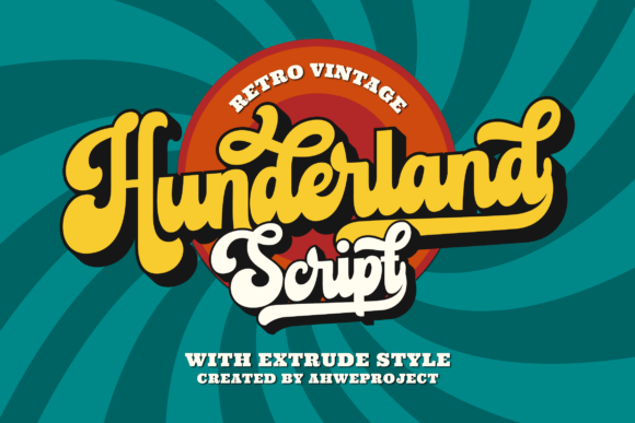 Hunderland: A Bold Retro Typeface for Editorial Design