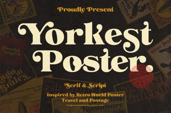 Ns Yorkest Poster: A Vintage Serif Font for Web Design