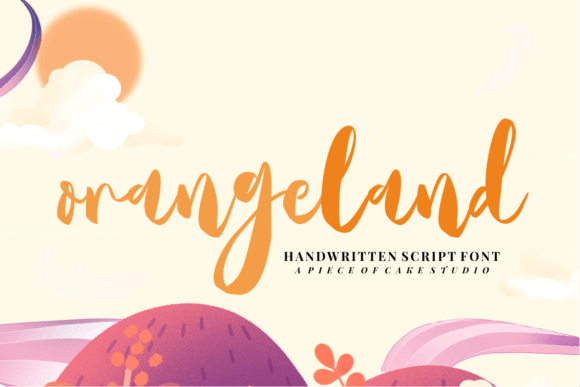 Orangeland: A High-Contrast Script Font for Digital Design