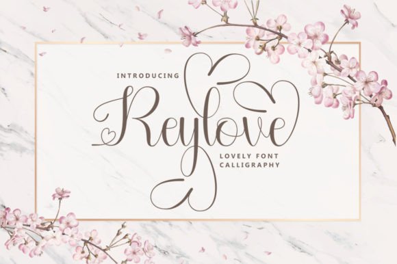 Reylove: A Romantic Script Typeface for Editorial Design