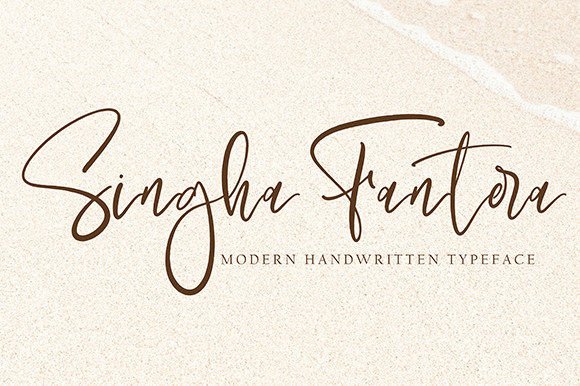 Singha Fantera: The Handwritten Font for Makers