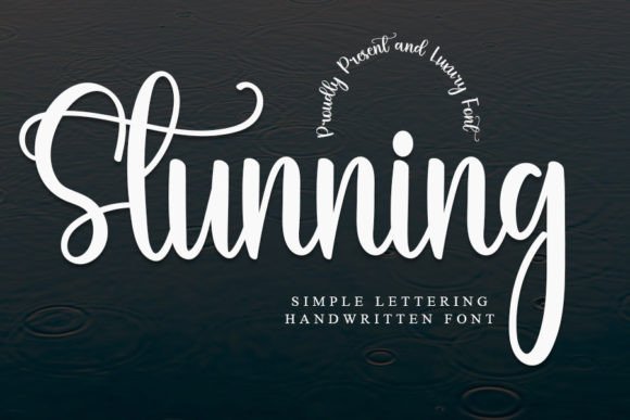 Stunning Font: A Handwritten Typeface for Polished Branding