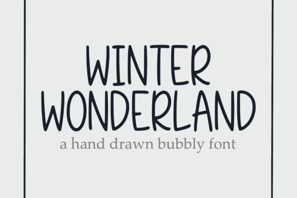 Winter Wonderland Font: A Playful Typeface for Small Business Branding